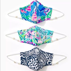 Brand new Lilly Pulitzer chilly Lilly mask set(3)